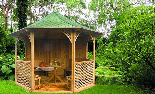 Wooden gazebos