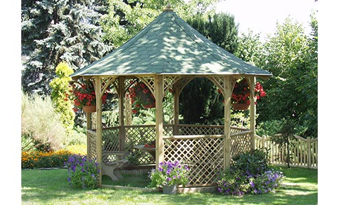 Wooden gazebos