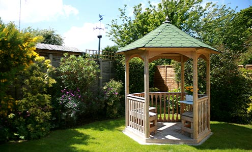 Wooden gazebos